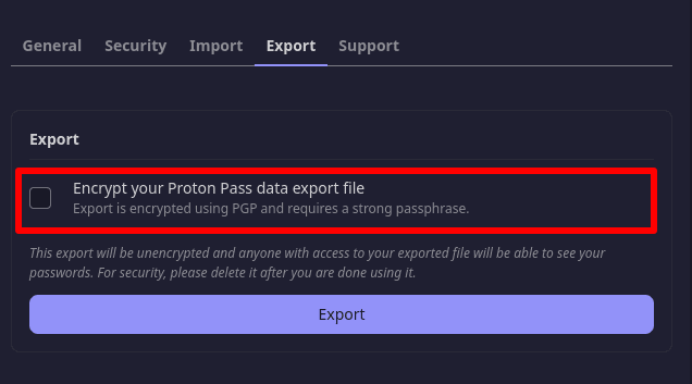 Encrypt your Pass data